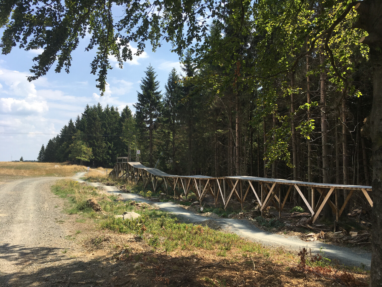 Streckenabschnitt des Bike-Parks am Matthias-Schmidt-Berg